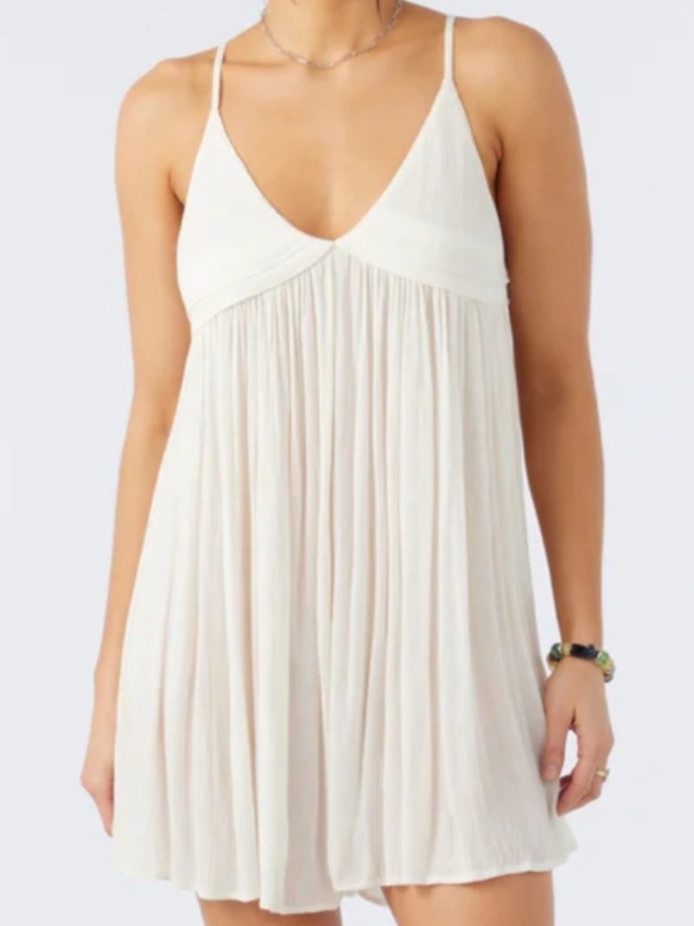 O'Neill Saltwater Solids White Tank Dress